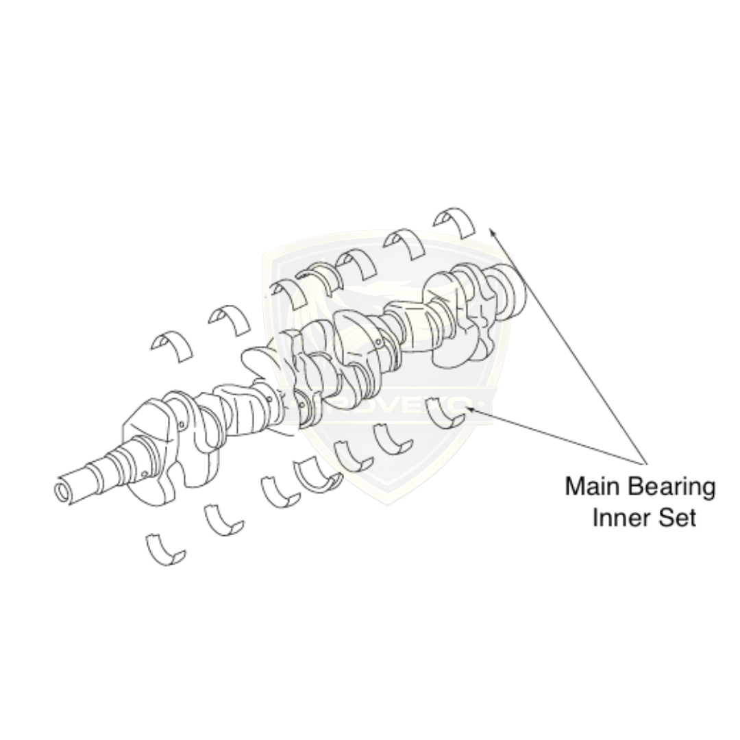 
NISMO RB26 RB25 Main Bearing Inner Set – R32 R33 R34 GT-R – 12207-RRR33