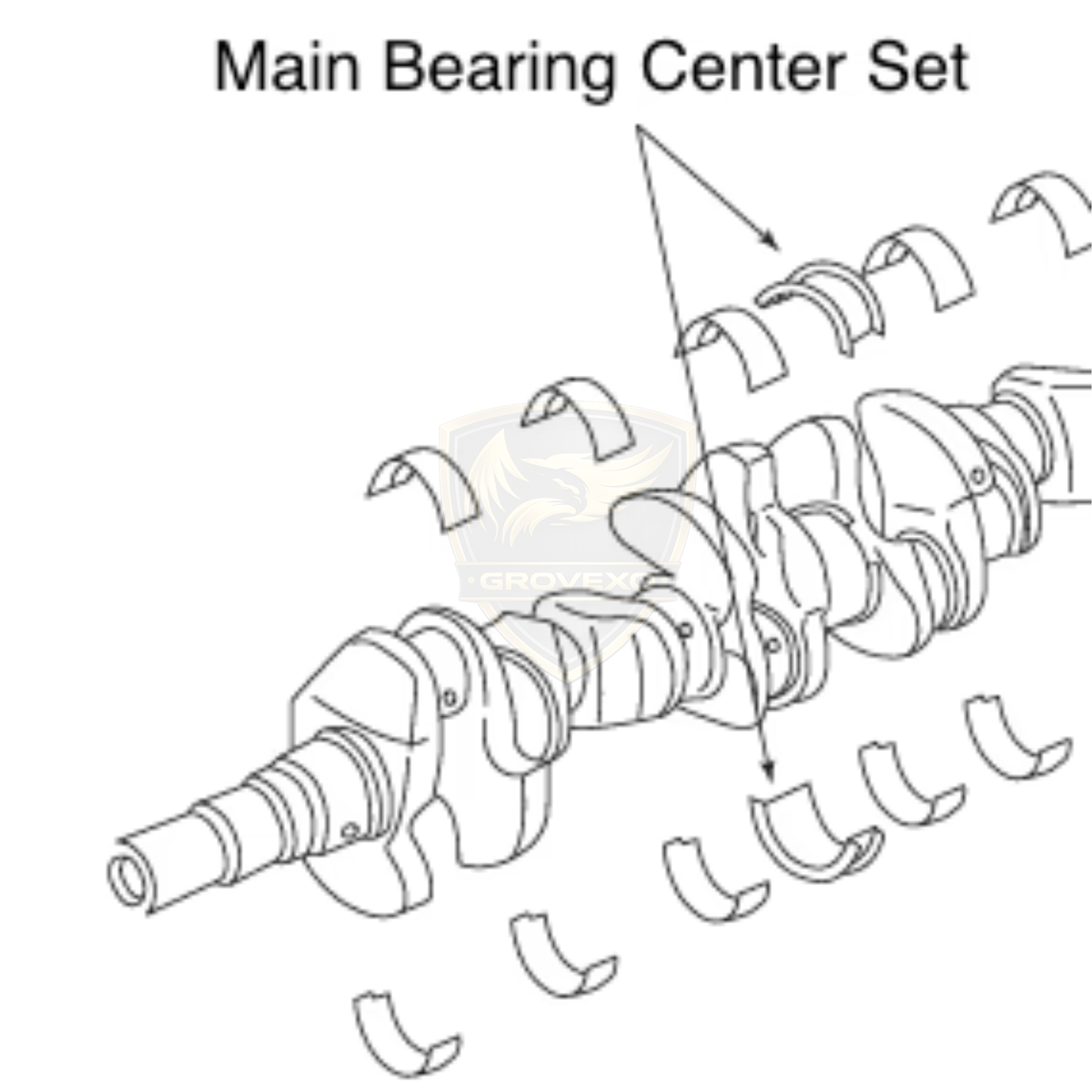 NISMO Main Bearing Center Set Nissan Skyline GT-R RB26DETT RB25 – 12261-RRR32