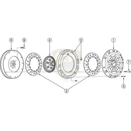 NISMO Super Copper Mix Clutch Flywheel Multiple Fitment  - 1231C-RS632