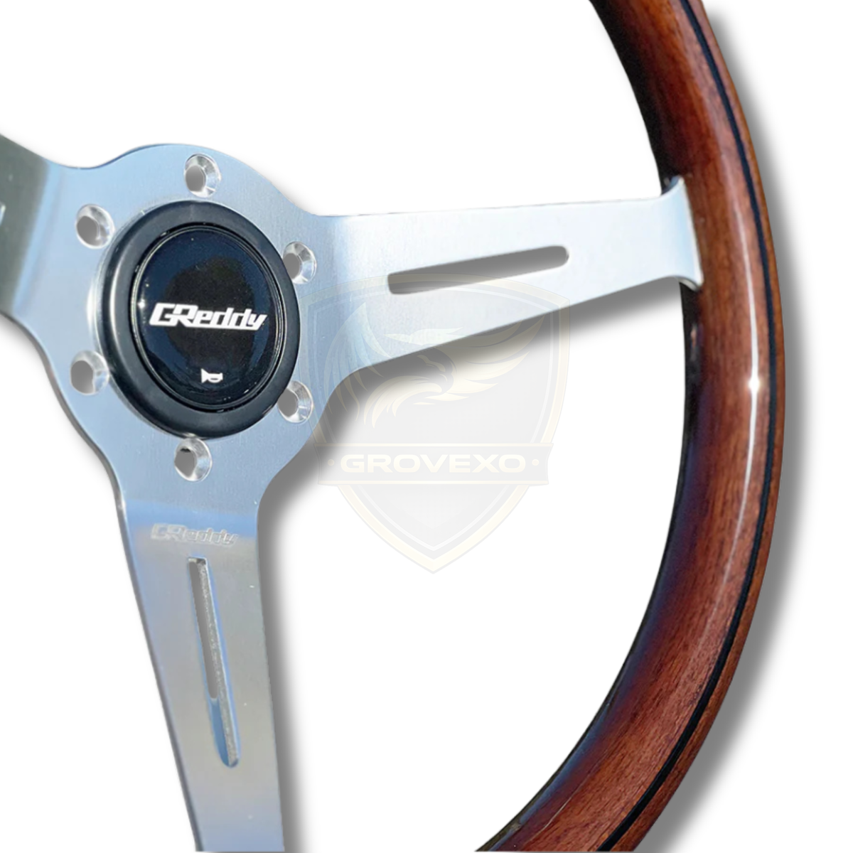 GReddy Sports Steering Wood Type Light Brown – 16600008