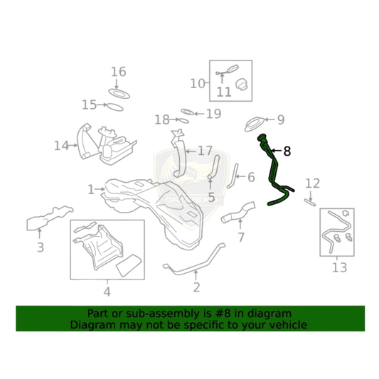 OEM Nissan Fuel Filler Neck – 17221-KB60A
