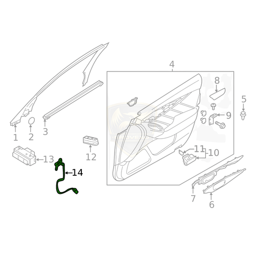 OEM Nissan Right Rear Combination Lamp – 26670-1MA0A