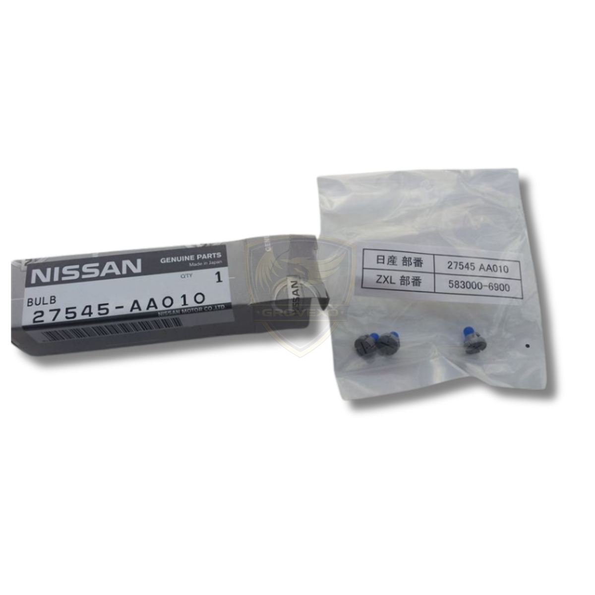 OEM Nissan Heater Control Lamp Assembly  - 27545-AA010