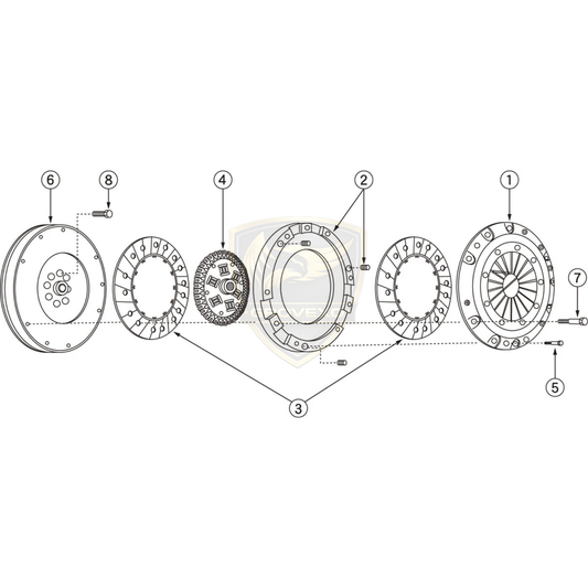 NISMO Super Copper Mix Clutch Cover Multiple Fitment  - 3021B-RSC01
