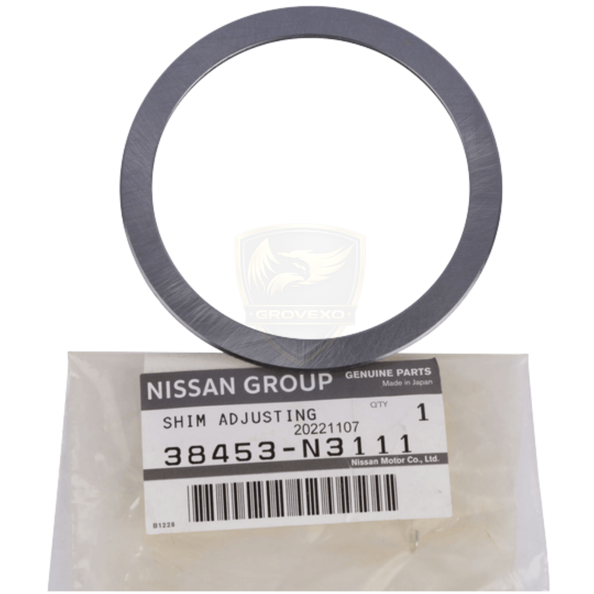 OEM Nissan Differential Side Bearing Shim - 38453-N3110