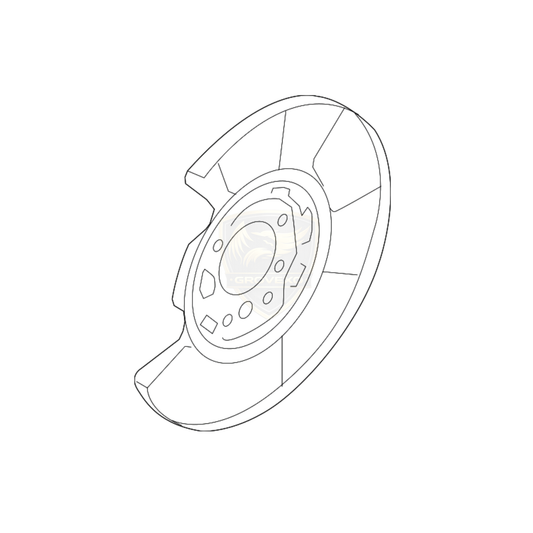 OEM Nissan GT-R R35 Rear Brake Backing Plate RH – 44020-JF00A
