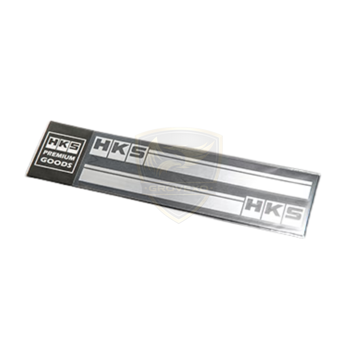 HKS Silver Stripe Logo Sticker  - 51003-AK115