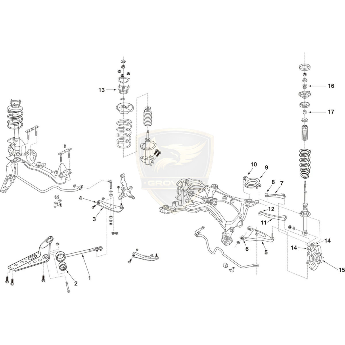NISMO Rear A-Arm Bush Nissan Laurel C33 & Cefiro A31 – 55045-RS580