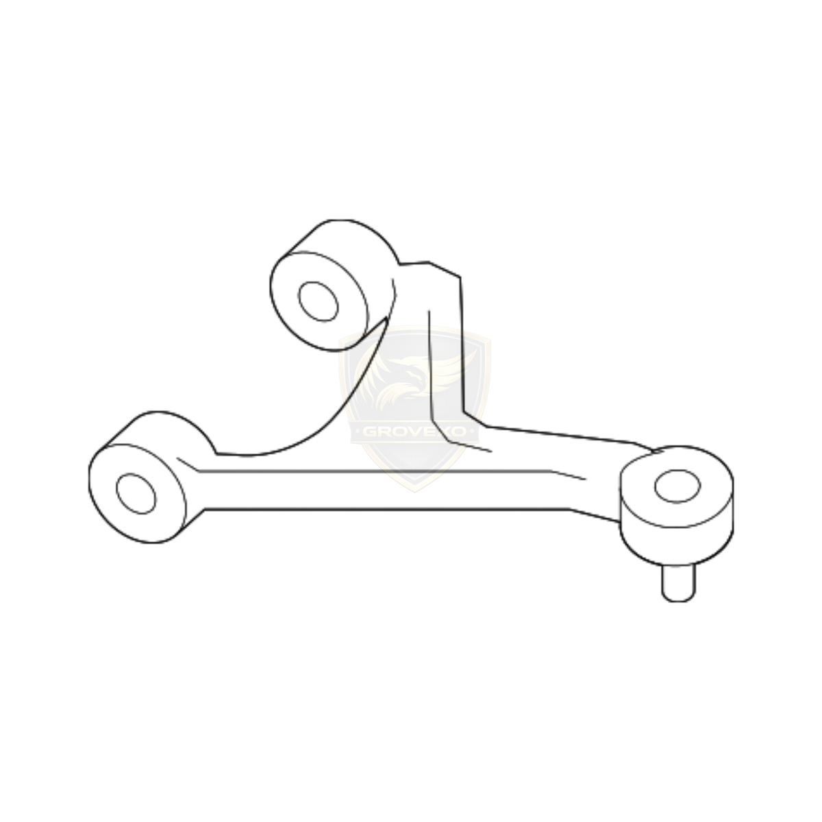 OEM Nissan Rear Right Suspension Control Arm Assembly – 55501-KB50A