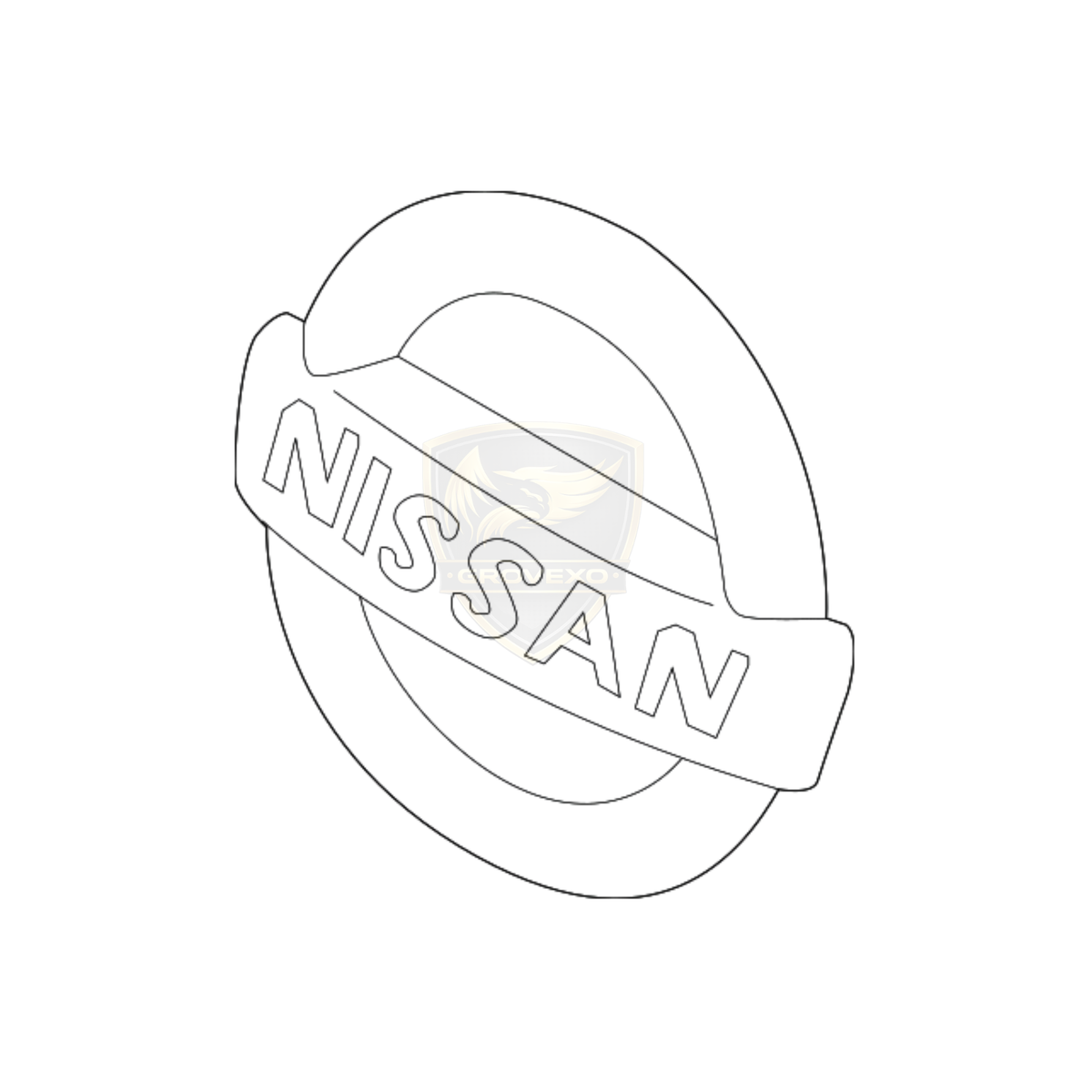 OEM Nissan Front Emblem – 62889-1JA0A