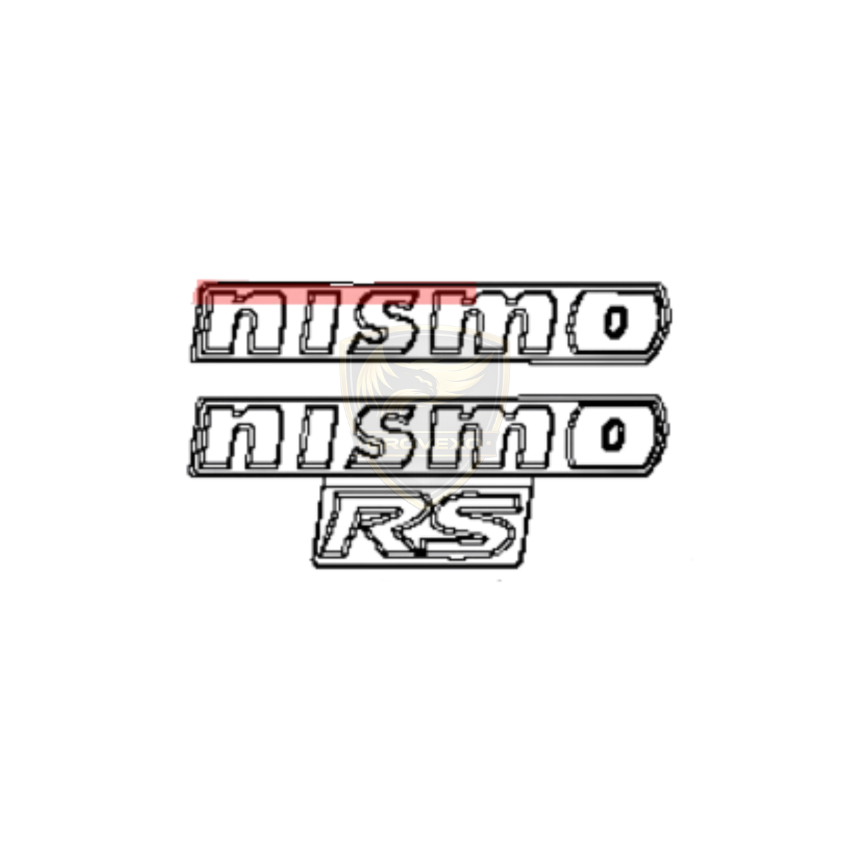 OEM Nissan Front Grille NISMO Emblem – 62890-3YW0A