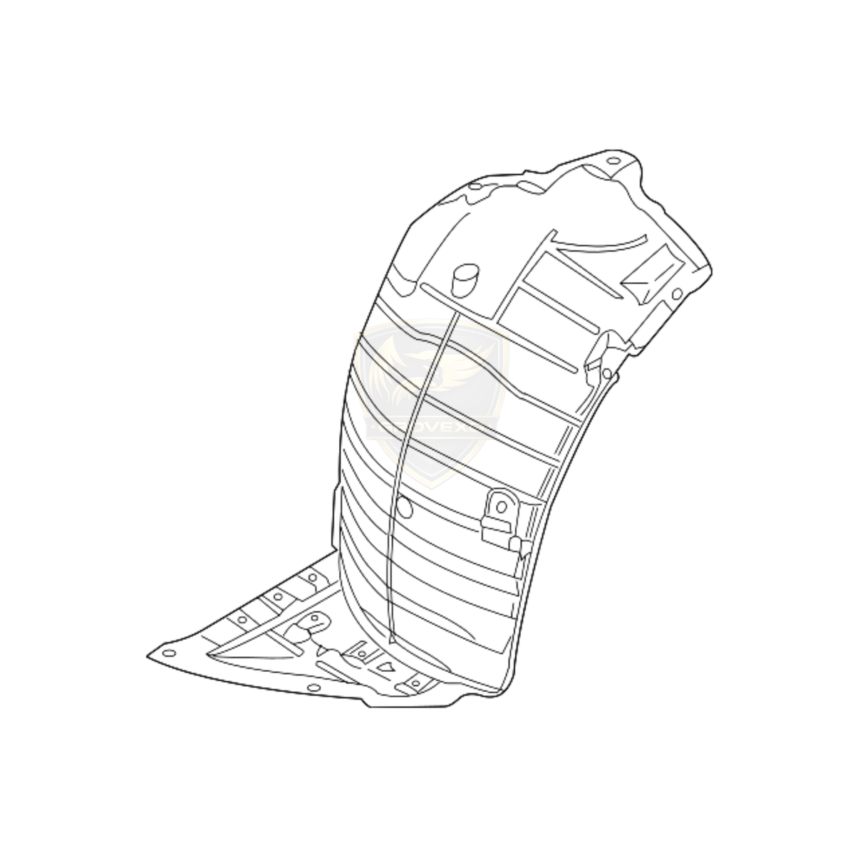 OEM Nissan Front Fender Protector Right – 63844-6GR0A