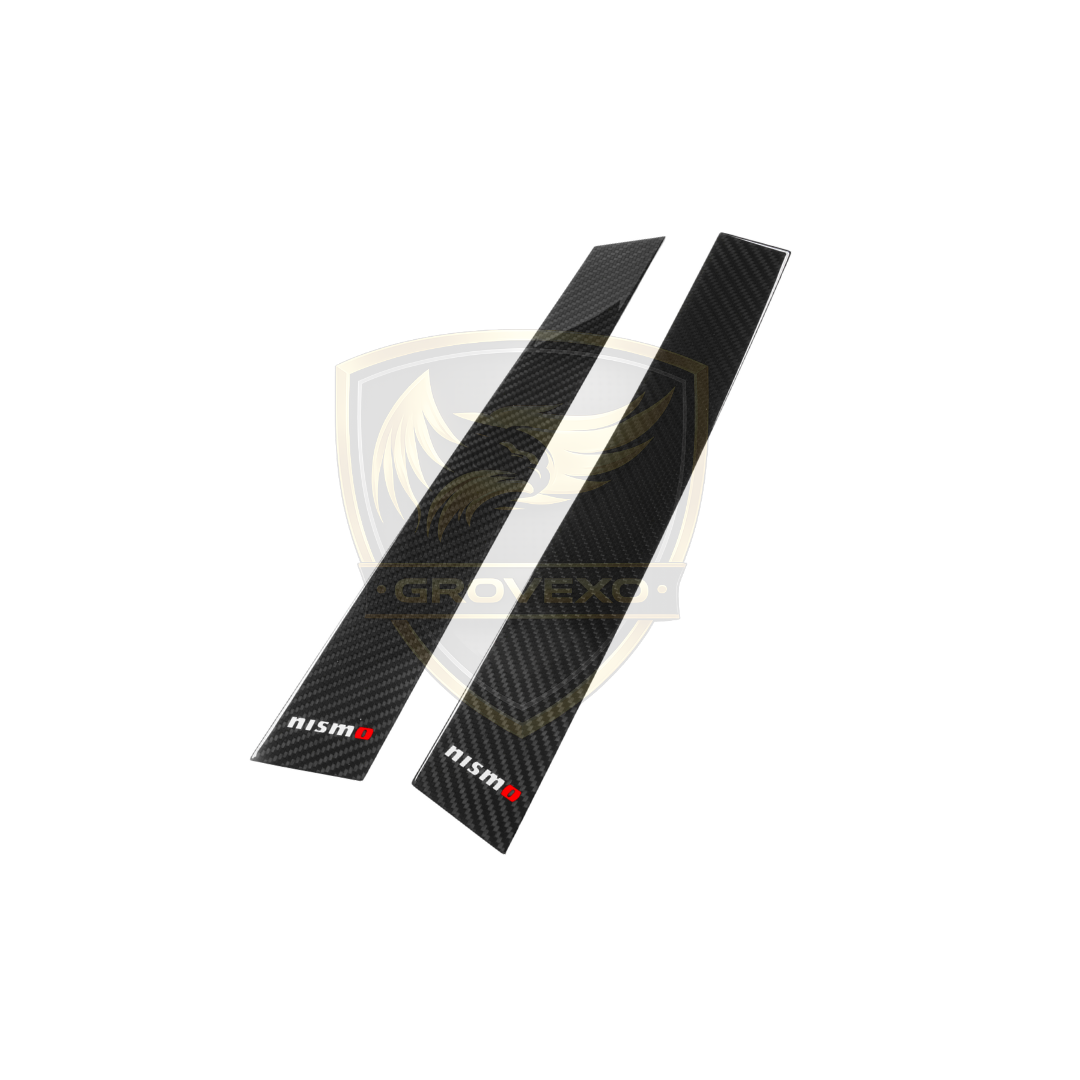 NISMO Carbon Pillar Garnish Trim Set R34 Skyline Coupe - 7689S-RNR40