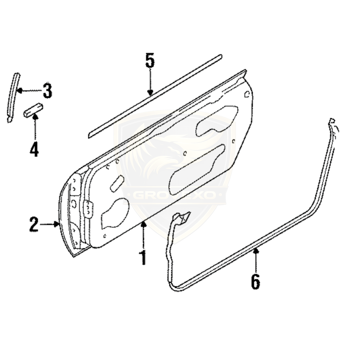 OEM Nissan Front Door Outside Moulding Assy LH – 80821-65F10
