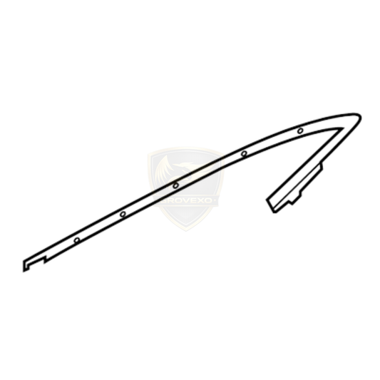 OEM Nissan Rear Door Sash Moulding RH  - 82280-4GA0A