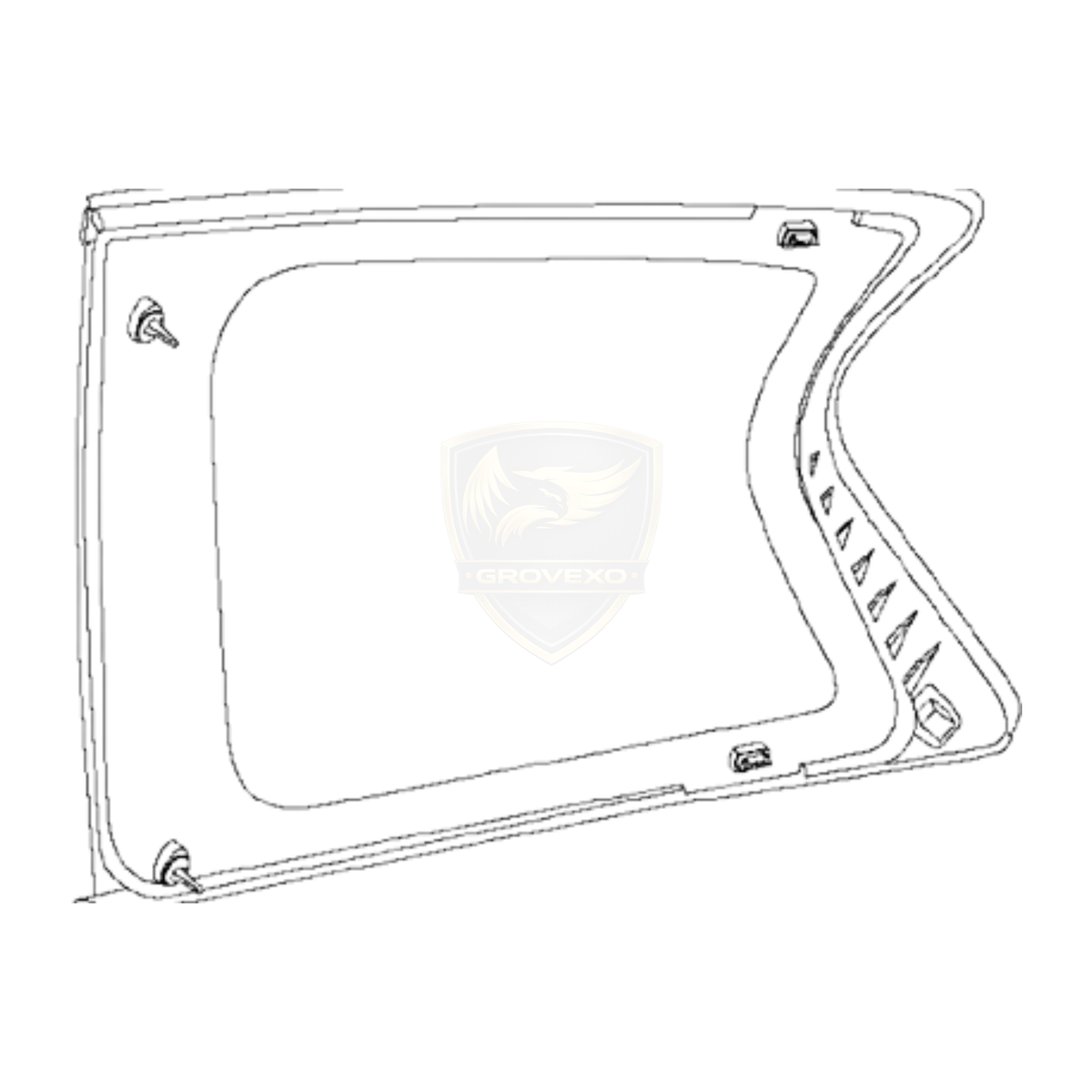 OEM Nissan Side Window Glass LH – 83307-AM800