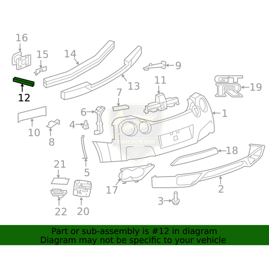 OEM Nissan GT-R R35 Rear Bumper Side Bracket LH – 85221-JF00A