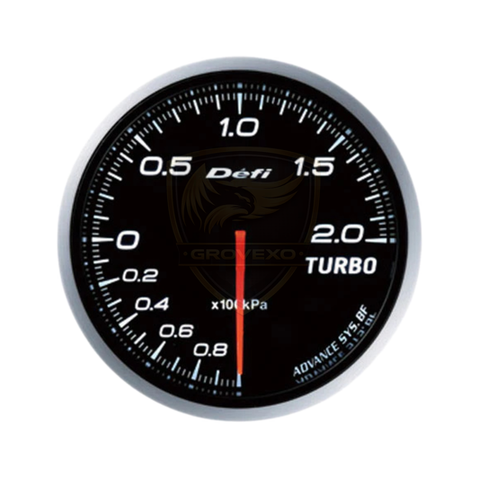 Defi Advance BF 200kPa Turbo Boost Gauge White  - DF09901