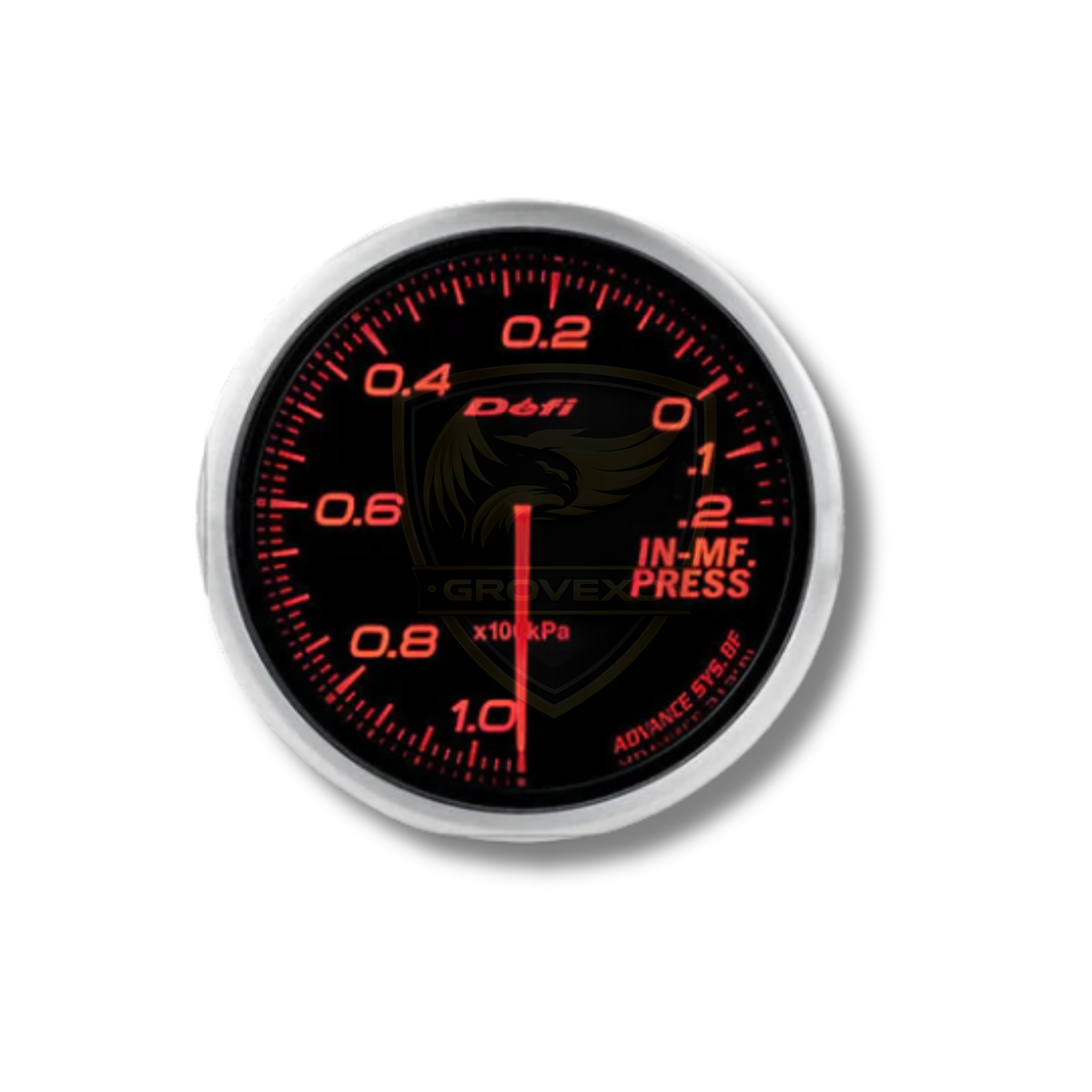 Defi Advance BF Intake Manifold Pressure Gauge Amber Red 60mm  - DF10102