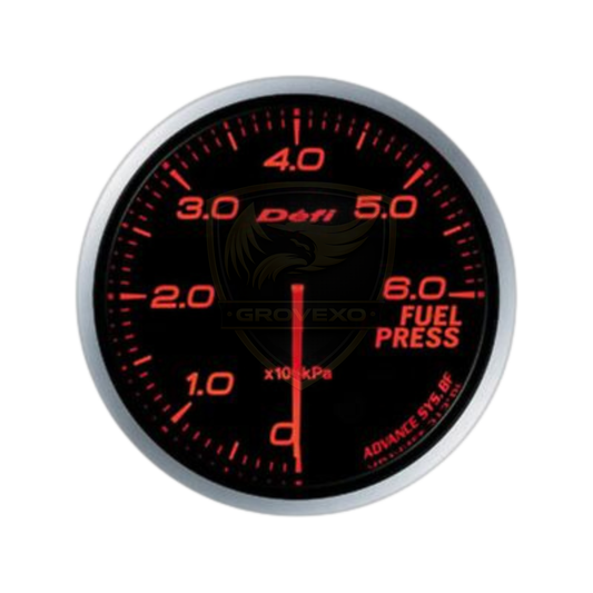 Defi Advance BF Fuel Pressure Gauge Amber Red 60mm  - DF10302