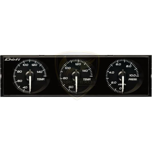 Defi DIN Gauge Combination Meter White Display Red Pointer  - DF14403