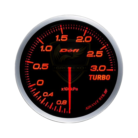 Defi Advance BF 300kPa Turbo Boost Gauge Amber Red -  DF14702